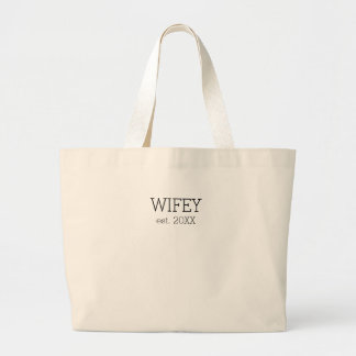Wifey Tote Bag Jumbo Stoffbeutel
