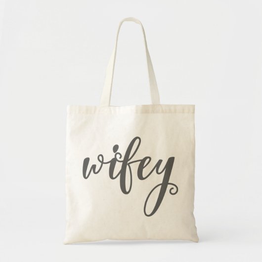 Wifey Tote Bag Tragetasche (Vorne)