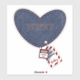 Wifey und Hubby Electrical Lockout Tagout Heart Aufkleber