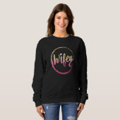 Wifey und Hubby Mr. und Mrs. Just Married Matching Sweatshirt (Vorne ganz)