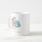 Wifey und Hubby Tasse, Couple Tasse (Vorderseite Links)