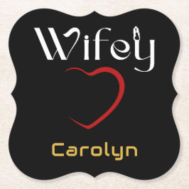 Wifey Wedding Anniversary Party Untersetzer