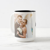 Wifey Wedding Foto Jubiläum Hochzeitscoupe Tasse (Vorderseite Links)