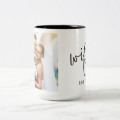 Wifey Wedding Foto Jubiläum Hochzeitscoupe Tasse (Mittel)