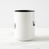 Wifey Wedding Honeymoon Couple Tasse (Zentrum)