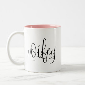 Wifey zwei Ton-Tasse Zweifarbige Tasse