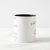 "Wifey's Morning Erinnerung Tasse" Zweifarbige Tasse (Mittel)