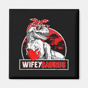 Wifeysaurus Dinosaur Frau T Rex passendes Paar Magnet