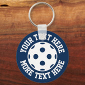 Wiffball-Schlüsselanhänger für Spieler und Fans Schlüsselanhänger (Vorderseite)