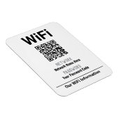 WiFi-Anleitung mit QR-Code Magnet (Rechte Seite)