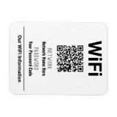 WiFi-Anleitung mit QR-Code Magnet (Horizontal)