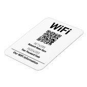 WiFi-Anleitung mit QR-Code Magnet (Linke Seite)