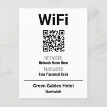 WiFi-Anweisungen mit QR-Code