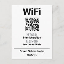 WiFi-Anweisungen mit QR-Code