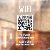 WiFi-Anweisungen mit QR-Code Fensteraufkleber (Blatt 2)