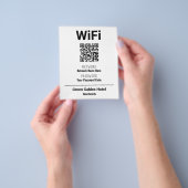 WiFi-Anweisungen mit QR-Code Flyer (Gruppe)