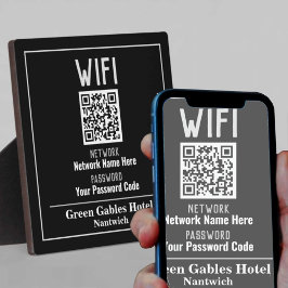 WiFi-Anweisungen mit QR-Code Fotoplatte