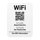WiFi-Anweisungen mit QR-Code Magnet (Vertikal)