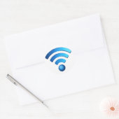Wifi-Aufkleber Runder Aufkleber (Umschlag)