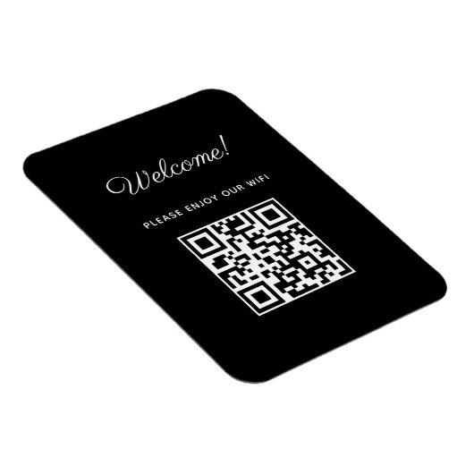 WIFI Begrüßungszeichen mit QR-Code Magnet (Rechte Seite)