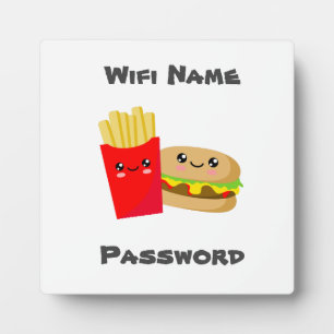 Wifi Burger und Fries Fotoplatte