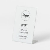 WiFi Code Logo Business Internet Sockelschild (Vorderseite)