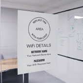 WiFi-Daten für Ihr Firmenlogo für Besucher Poster