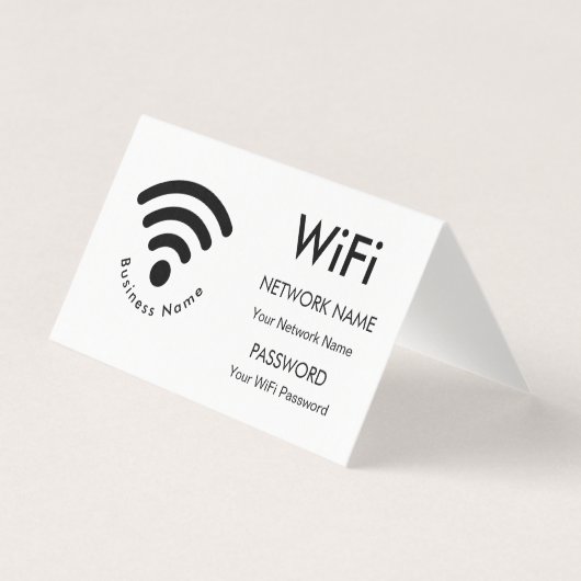 WIFI-Details zu benutzerdefinierten Firmennamen We (Vorderseite)