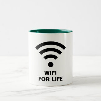WIFI FÜR LEBEN Jäger-Grün 11 Unze Zwei-Ton Tasse