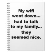 WIFI HERUNTER! NOTIZBLOCK (Vorderseite)