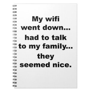 WIFI HERUNTER! NOTIZBLOCK