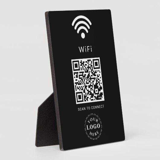 WiFi Info Plaque mit QR-Code für einfache Anmeldun Fotoplatte (Seite)