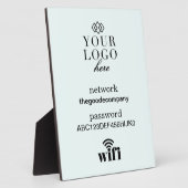 WiFi Information Schild Gästebuch Plaque Fotoplatte (Seite)