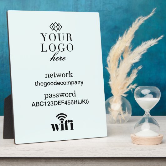 WiFi Information Schild Gästebuch Plaque Fotoplatte (Seite)