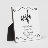 WIFI-Informationskennwort für den Gastbesucher Fotoplatte (Vorderseite)