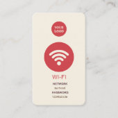 WiFi Internet Hotel Cafe Business Card Visitenkarte (Vorderseite)