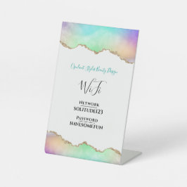 WiFi Internet Kennwort Elegant Schöner Salon Sockelschild