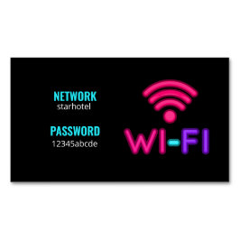 WiFi Internet-Netzwerkkennwort Magnetische Visitenkarte