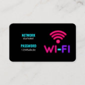 WiFi Internet-Netzwerkkennwort Visitenkarte (Vorderseite)