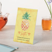 WiFi Internet Password Insel Ananas Urlaub Sockelschild (In SItu)