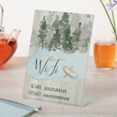 WiFi Internet Password Lake House Sockelschild (In Situ)