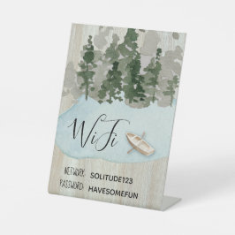 WiFi Internet Password Lake House Sockelschild