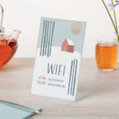 WiFi Internet Password Nordic Folk Art House Sockelschild (In SItu)