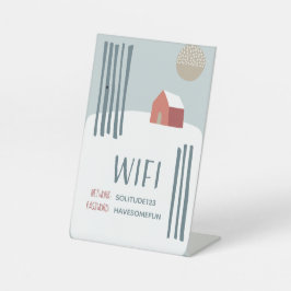 WiFi Internet Password Nordic Folk Art House Sockelschild