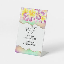 WiFi Internet Password Vacation Beach House Sockelschild