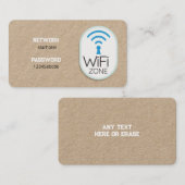 WiFi Internet Premium Visitenkarte (Vorne/Hinten)