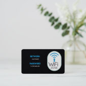 WiFi Internet Premium Visitenkarte (Stehend Vorderseite)