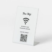 WiFi Internet ql-Code scannen, um eine Verbindung Sockelschild (Vorderseite)