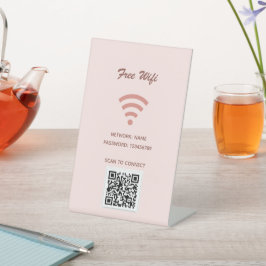 Wifi Internet ql Codesuche für die Verbindung von Sockelschild