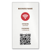 Wifi Internet QR Code Magnetische Visitenkarte (Vorderseite Vertikal)